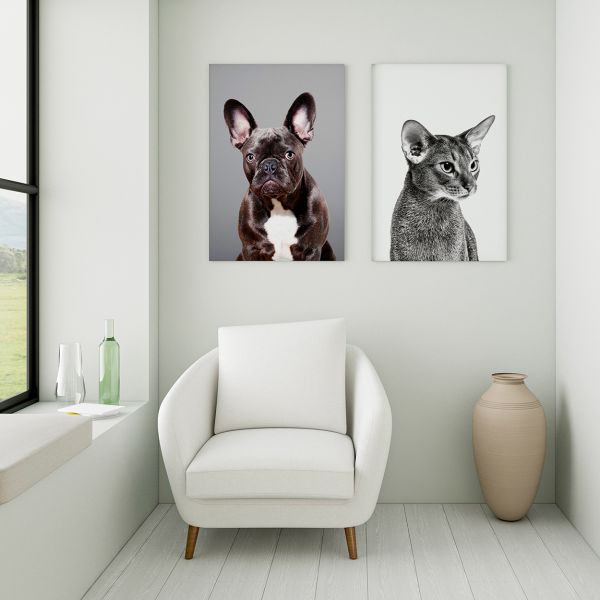 Decoración con fotos personalizadas - cuadros foam y peanas